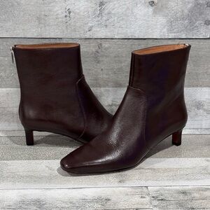 Madewell The Dimes Kitten Heel Women’s Boot In Turkish Coffee - Sz - 7.5